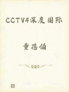 CCTV4深度国际