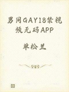 男同GAY18禁视频无码APP